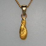 Gold nugget pendant