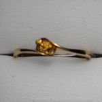 Gold nugget yellow gold ring